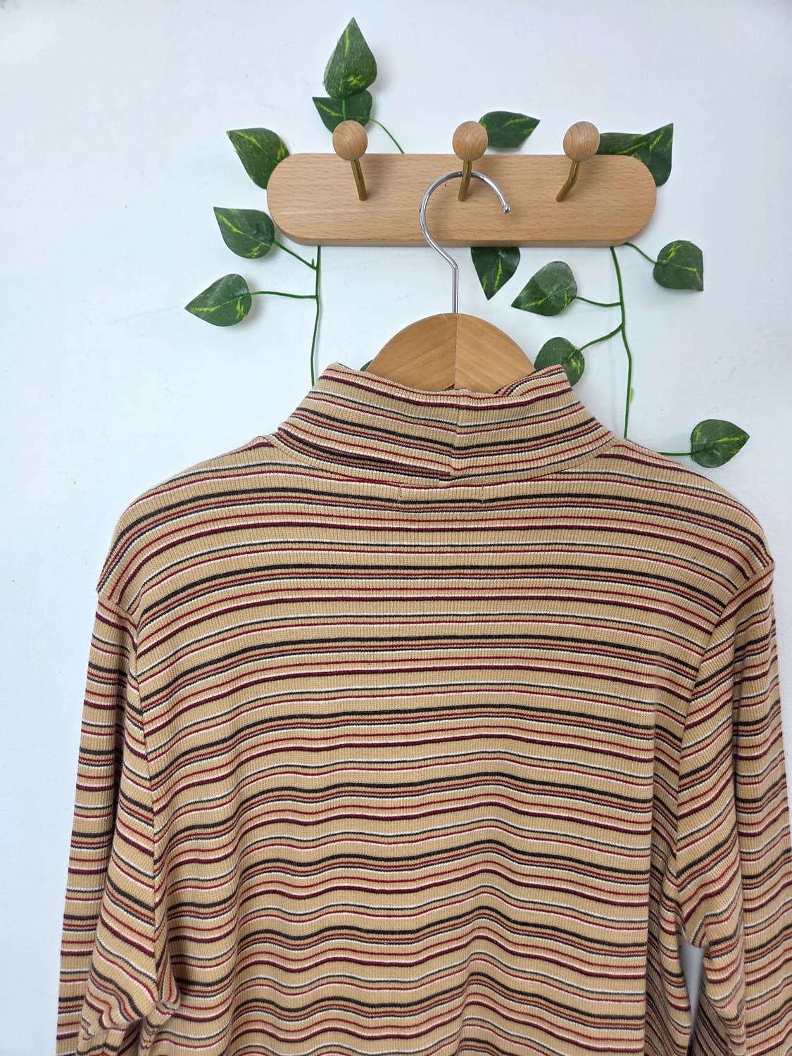 스트라이프 목폴라 슬리브 상품이미지5