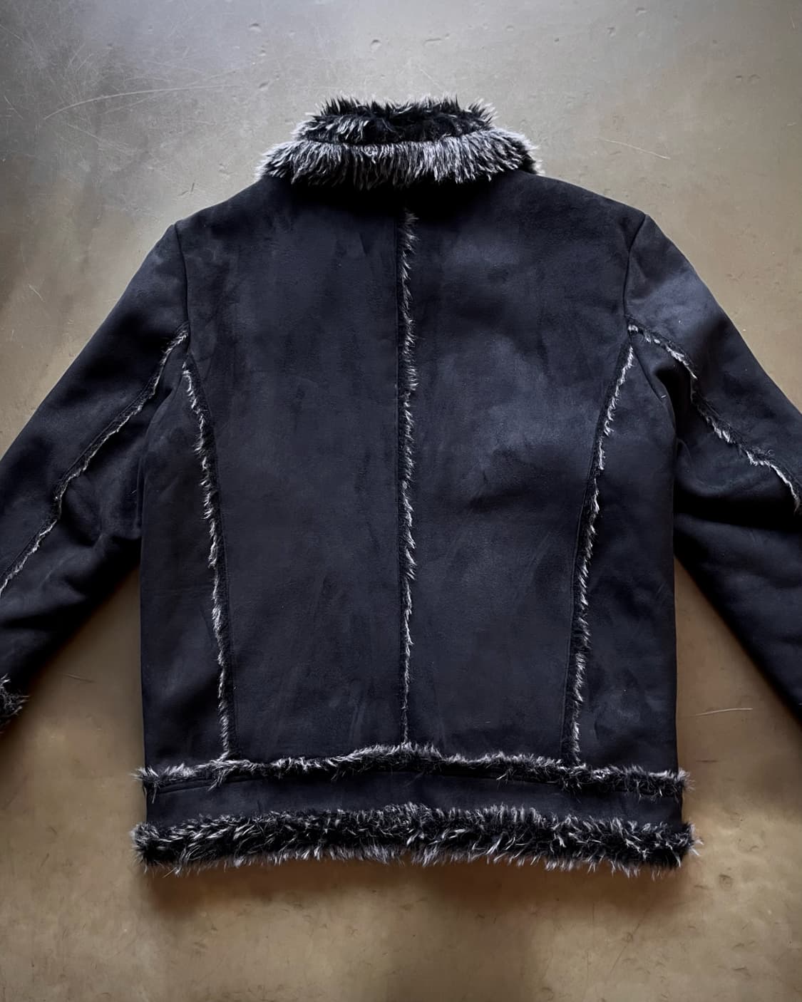 90-00s Moderm V-Kei Fur Trim Leather JK 상품이미지10