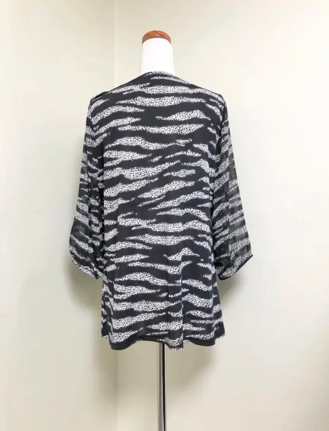 XL 칠부소매 쉬폰 롱 블라우스/새거수준 상품이미지2