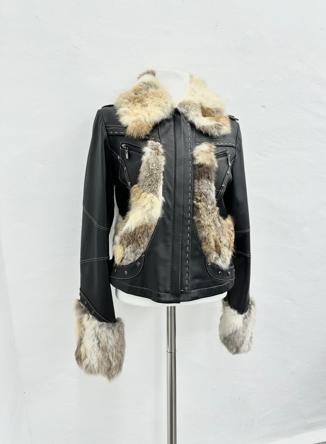 Guidicelli lambs leather fur trimming  상품이미지1