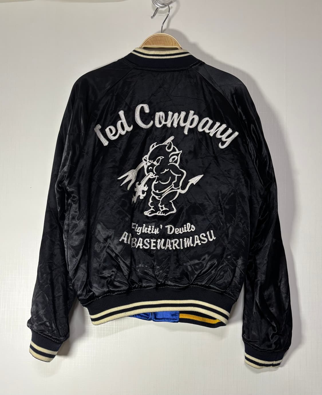 90s Ted Company 테드컴퍼니 리버시블 스카잔 바시티 자켓 상품이미지3