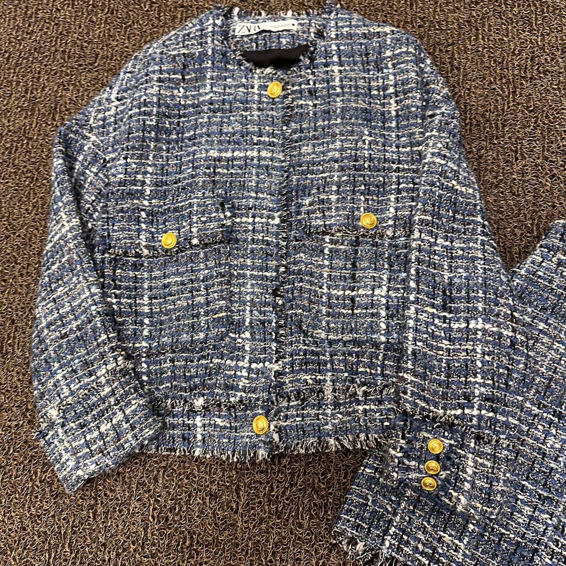 ZARA 자라 여성 트위드 자켓 상하의 세트 XS 상품이미지2