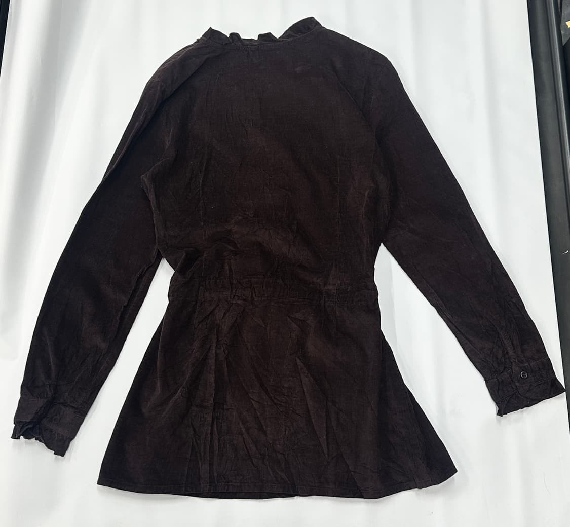 🤎슈슈룬 쇼콜라깔 라떼갸루 원피스🤎 그런지 리본 프릴 골덴 레이어드 상품이미지3