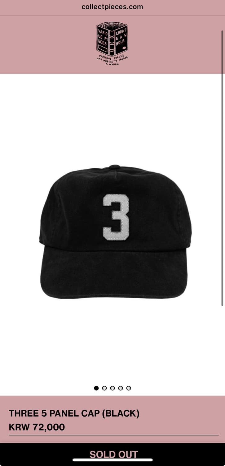 컬렉트피시스 3패널 캡 상품이미지1