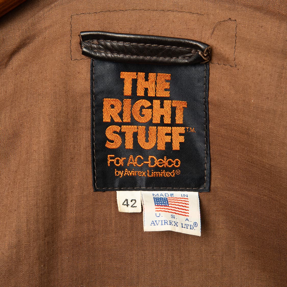 [42] 80s 아비렉스 A-2 카프스킨 레더 플라이트 자켓  상품이미지8