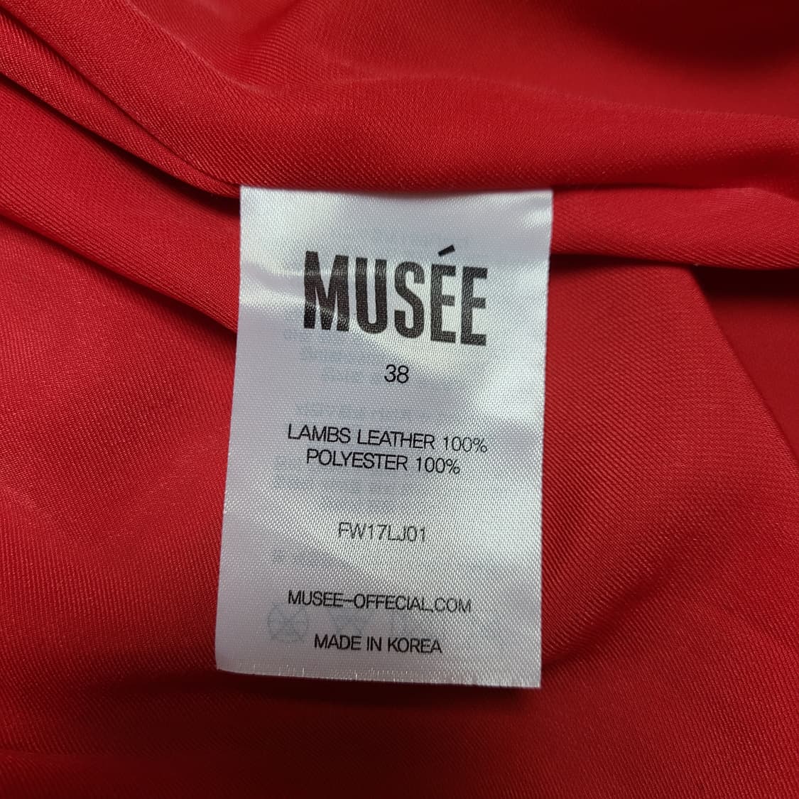 뮤제 양가죽라이더자켓 상품이미지8