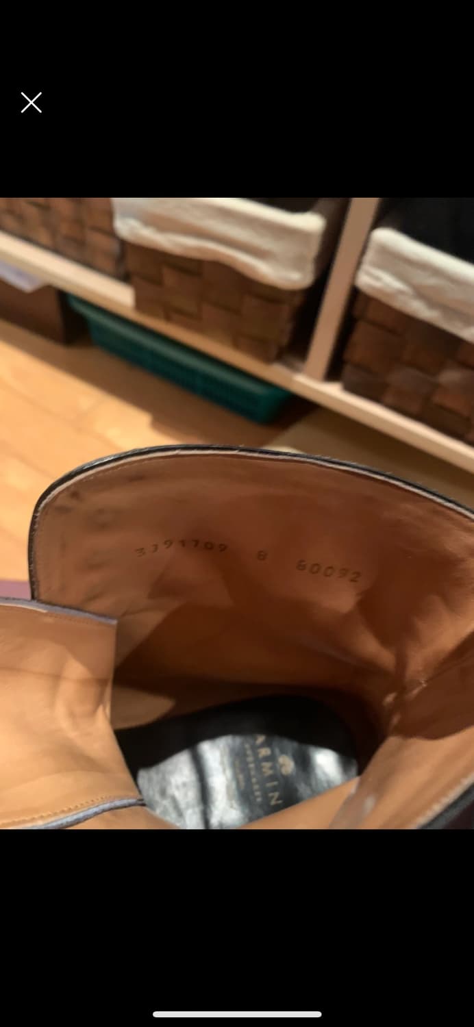 CARMINA 까르미나 부츠 블랙 270mm 판매 상품이미지5