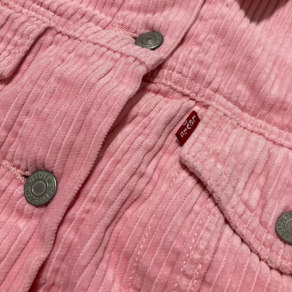 LEVI'S 리바이스 코듀로이 연핑크 트러커 자켓 상품이미지4