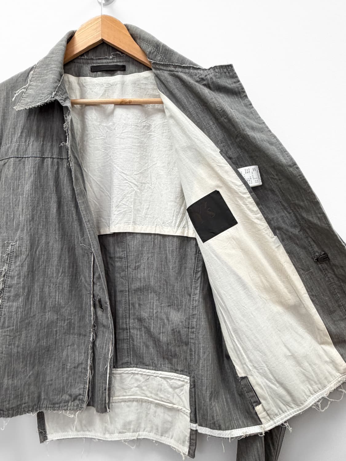 Y's 코튼 러프 엣지 자켓 상품이미지4