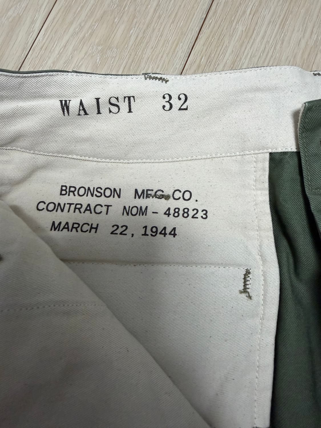 USMC Officer Trousers Olive 32사이즈 상품이미지4