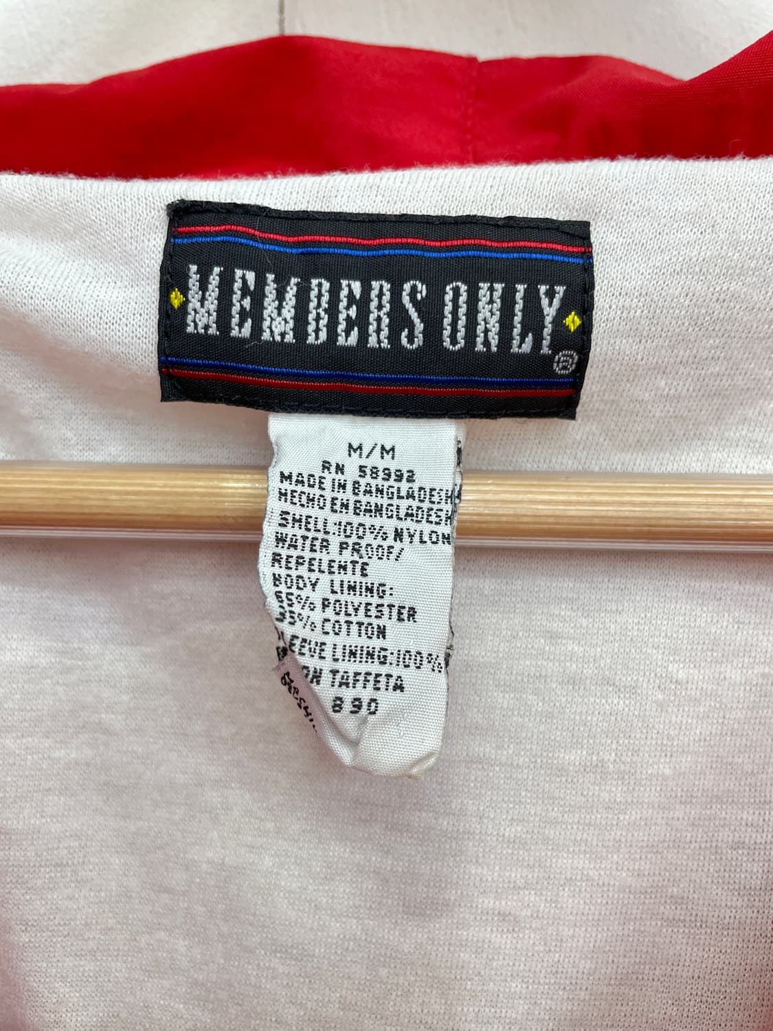 90s 멤버스온리 올드스쿨 컬러블록 아노락 바람막이 상품이미지3