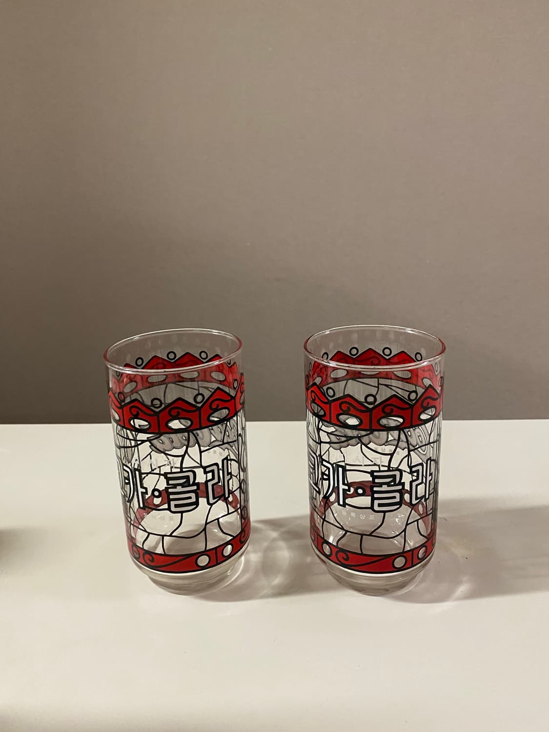 코카콜라 빈티지 유리컵 2개 세트 상품이미지2