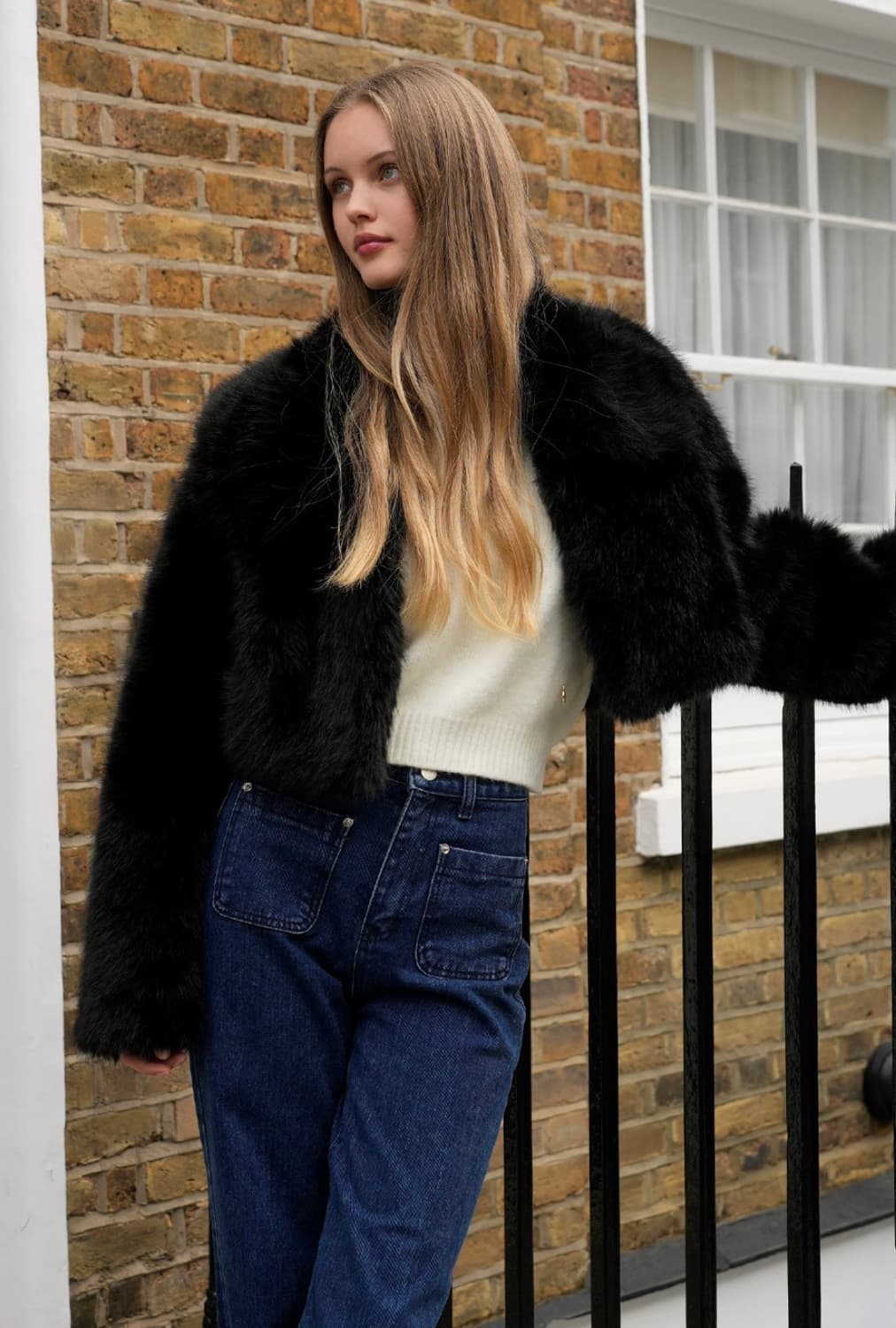 랭앤루 크롭 퍼자켓 상품이미지6