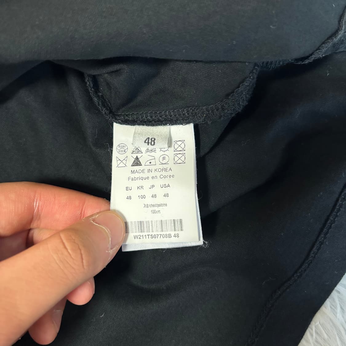 [48 Size] 우영미 백로고 금색 반팔티셔츠 상품이미지6