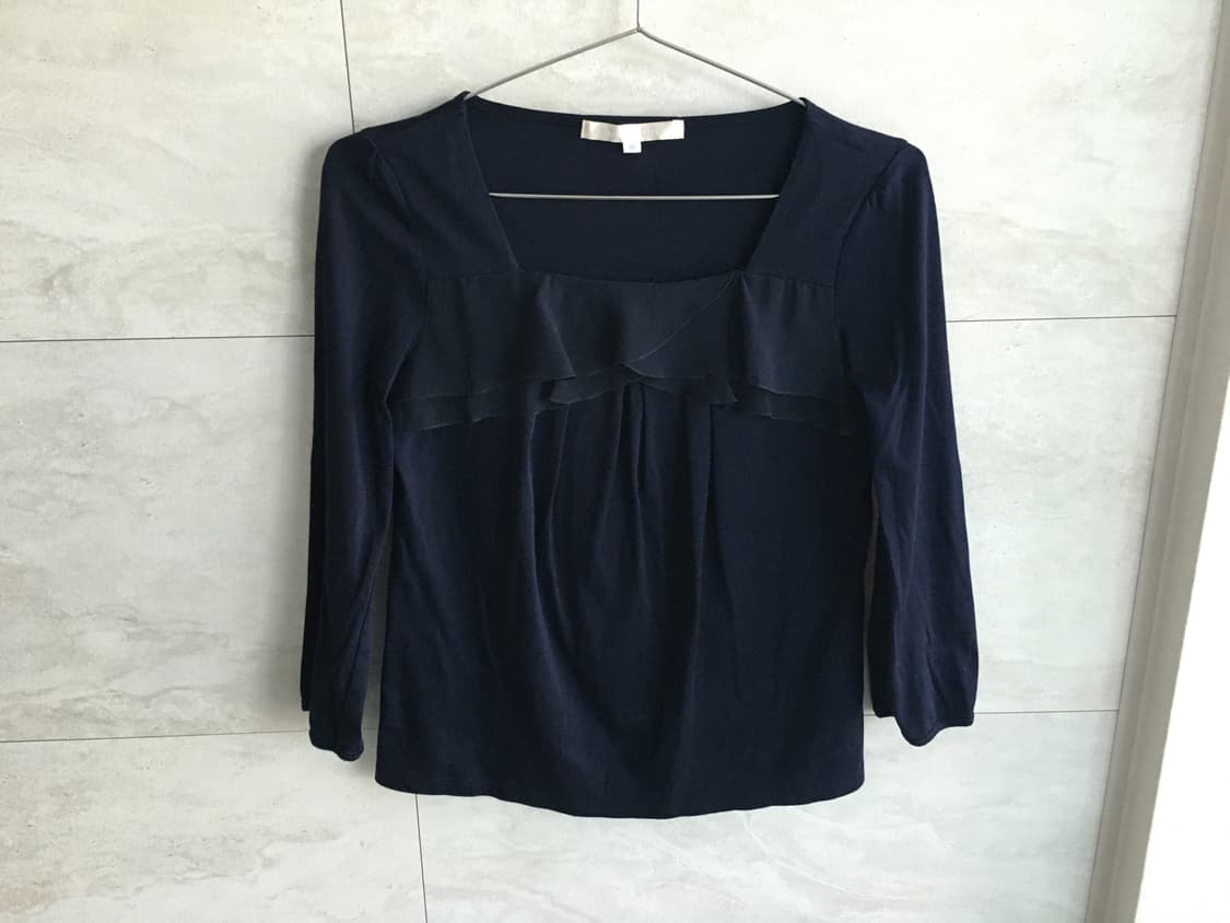 square neck ruffle tee 상품이미지1