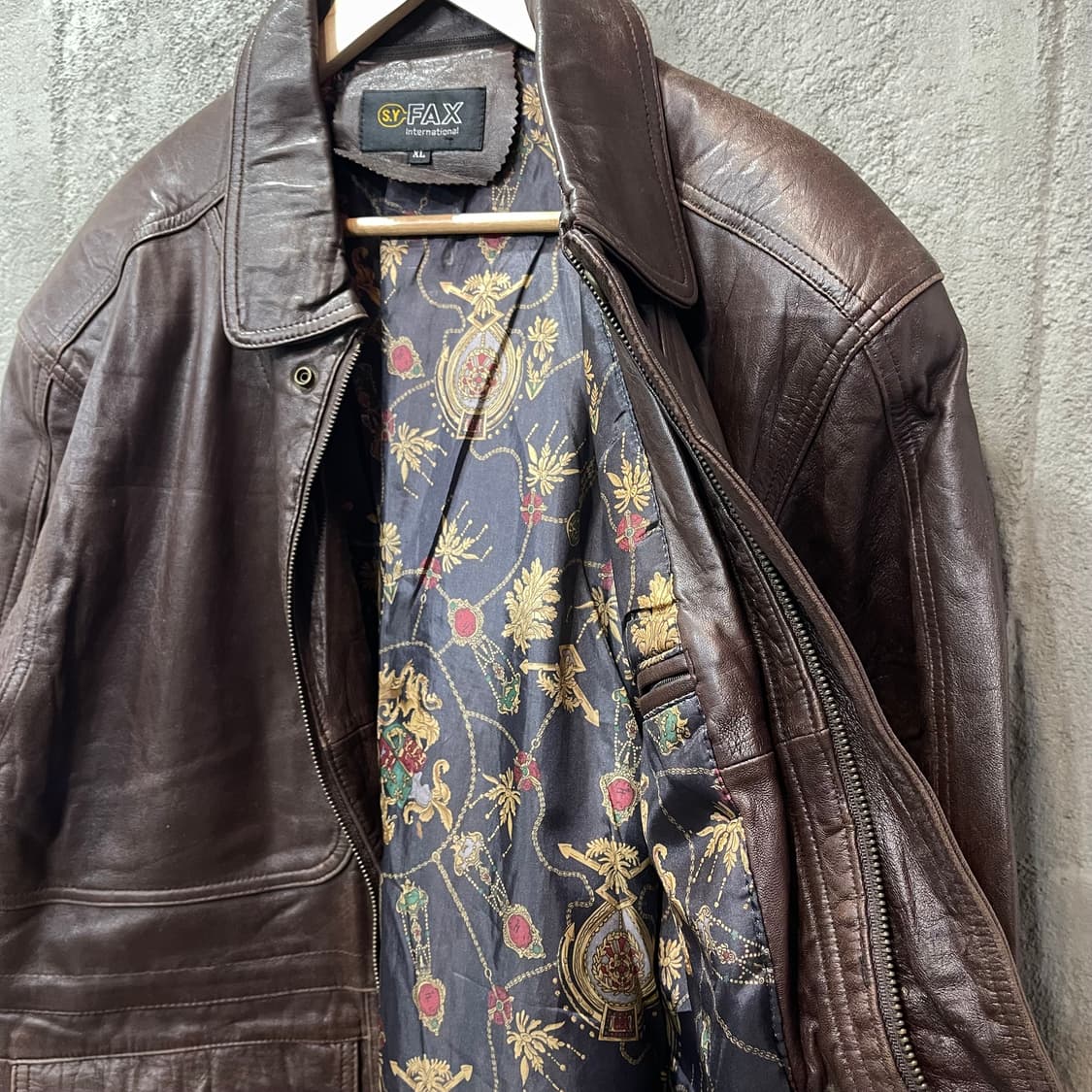 빈티지 브라운 양가죽 레더자켓 상품이미지8