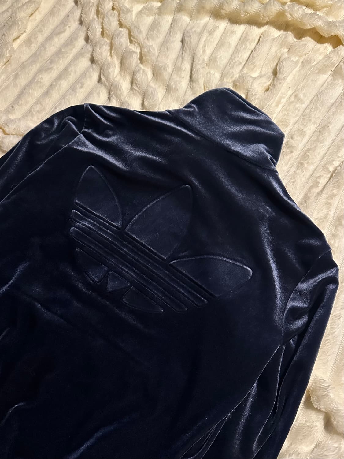 아디다스 져지 럭셔리벨루어 네이비 상품이미지5