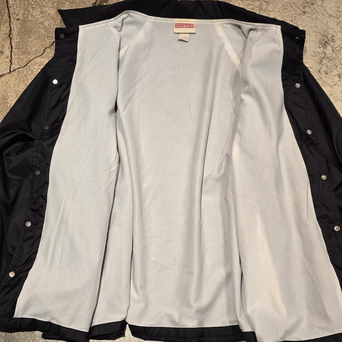 80s HARTWELL 블랙 코치자켓 MADE IN U.S.A. 상품이미지4