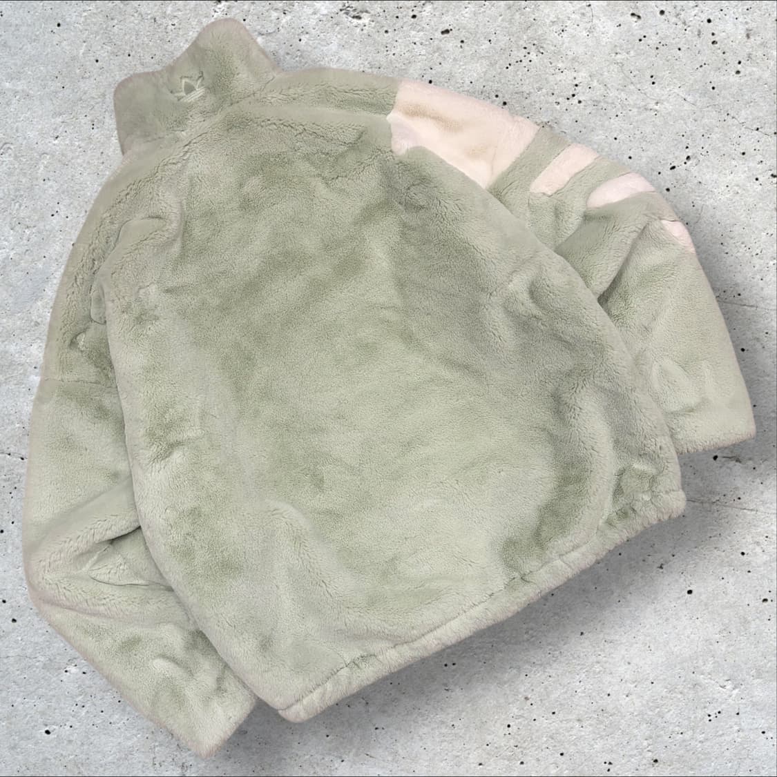 [2XL] 아디다스 빅로고 퍼 자켓 민트 화이트 B988 상품이미지2