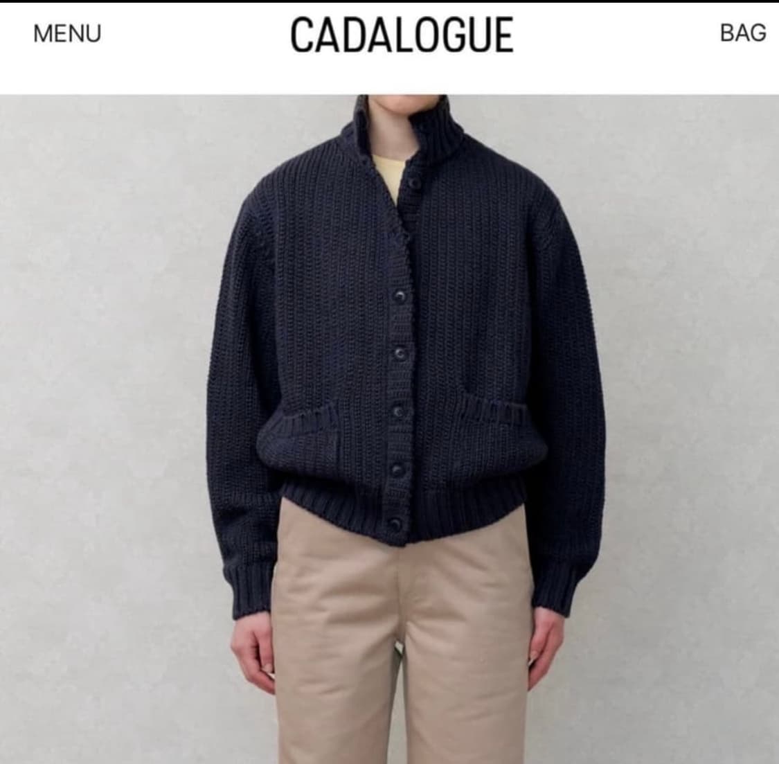 카달로그 엠마 가디건 네이비 상품이미지1