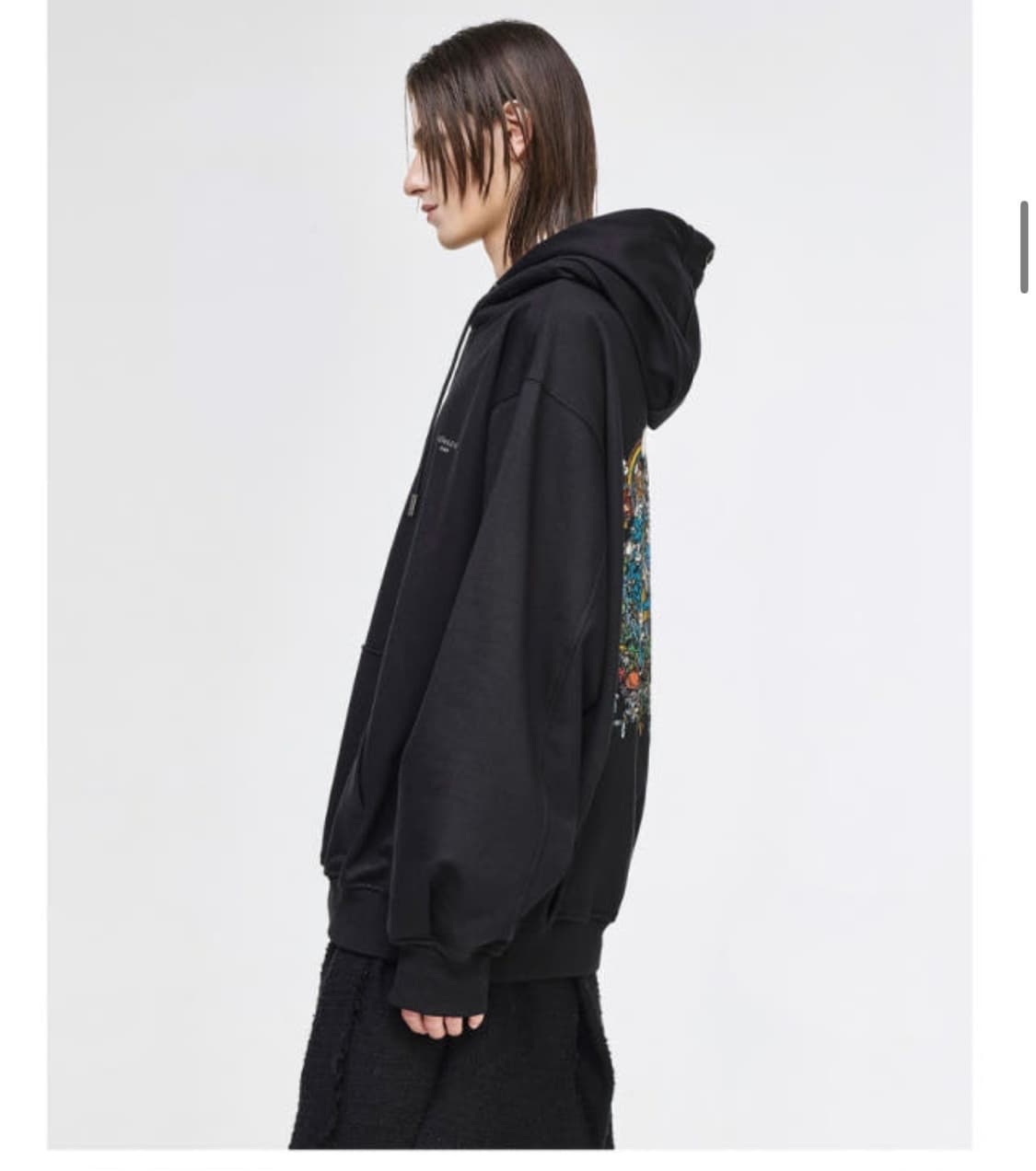 송지오 옴므 러브 스머프 후드티 블랙 새제품 상품이미지3