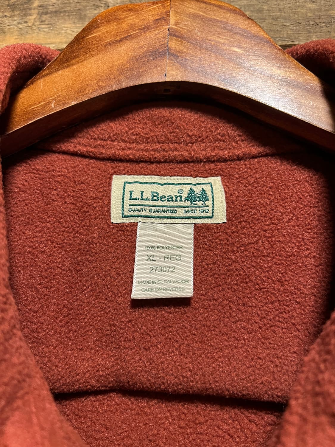 [XL]엘엘빈 USA 2포켓 레드 플리스 셔츠 상품이미지2