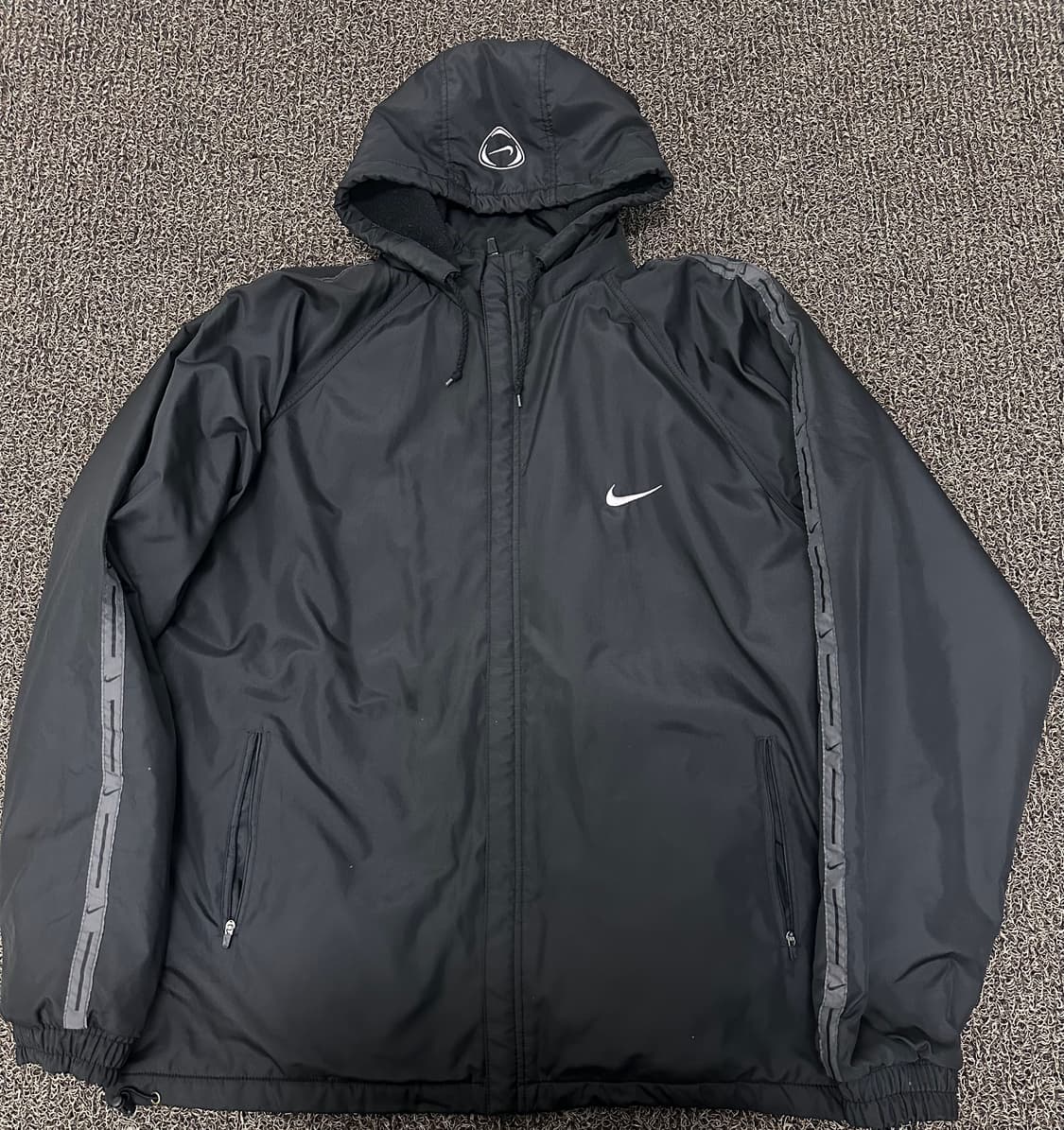 NIKE 나이키 기모 바람막이 자켓 블랙 2XL 상품이미지1