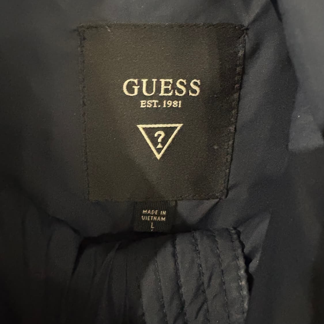 게스 네이비 롱패딩 남성용 100(L) 상품이미지5