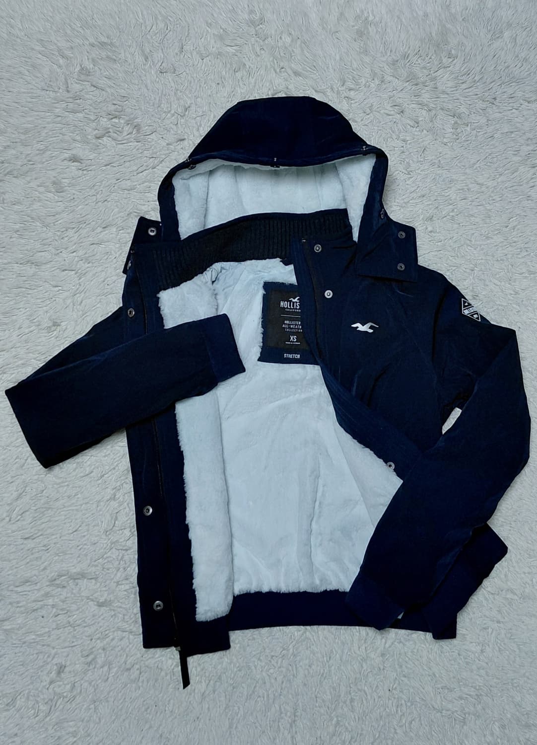 홀리스터 올웨더 자켓 XS 네이비 상품이미지1