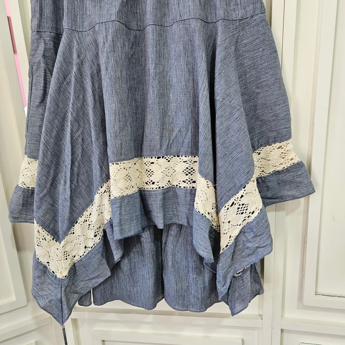 언발 레이스 린넨혼방 스커트 상품이미지3