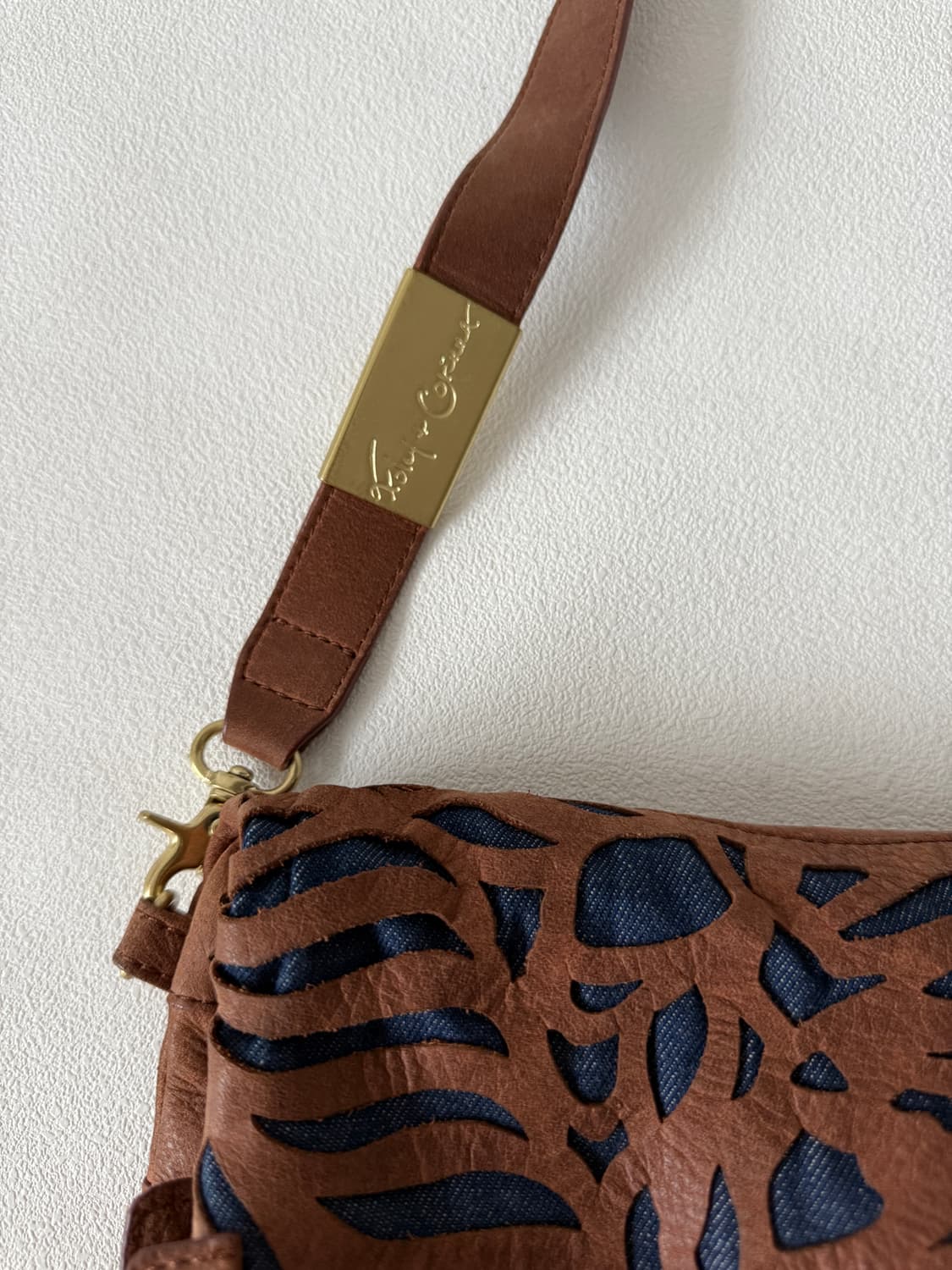 Pre owned 레더 토트 크로스백 상품이미지6