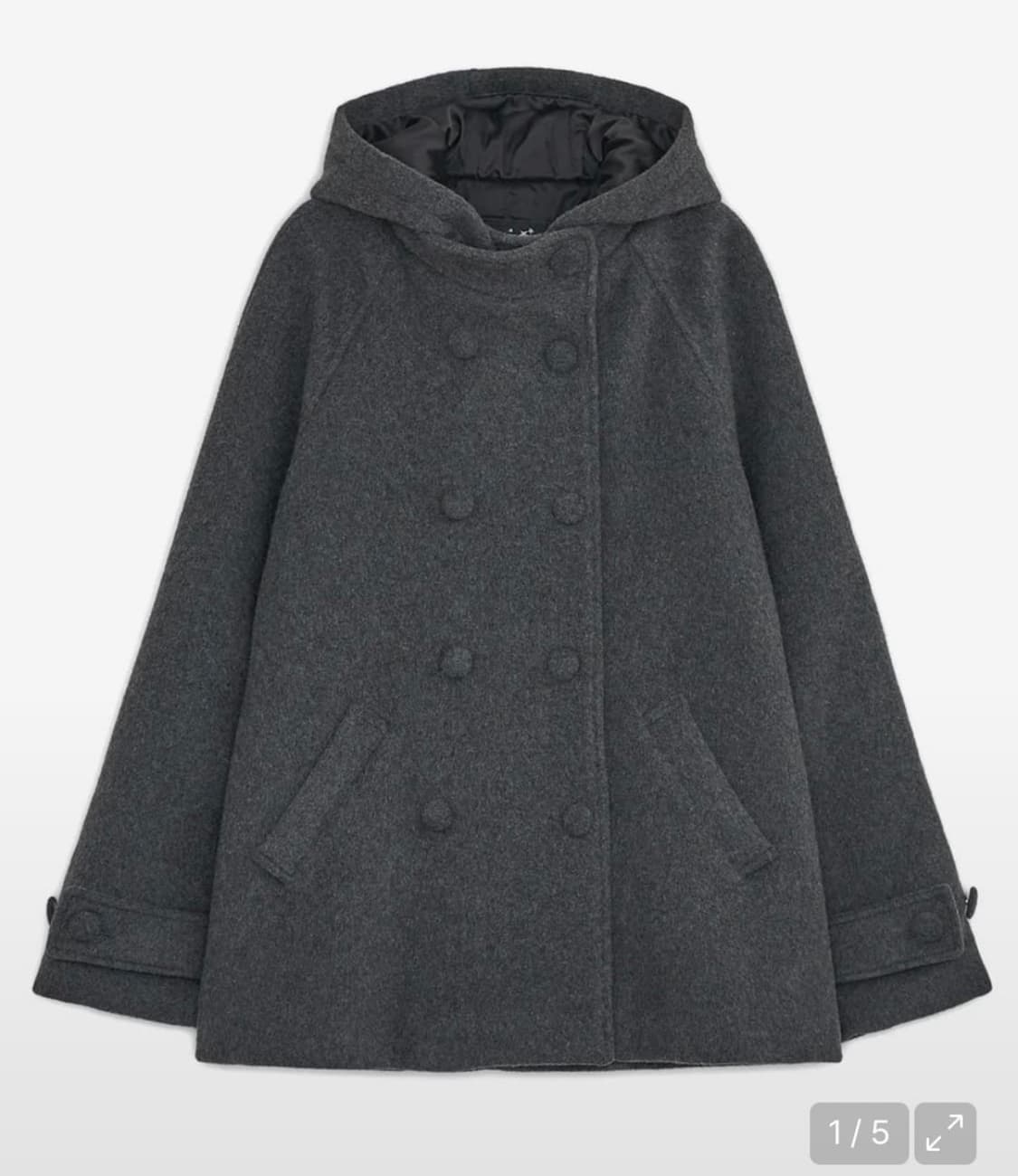 허그유어스킨 코트 차콜 상품이미지1