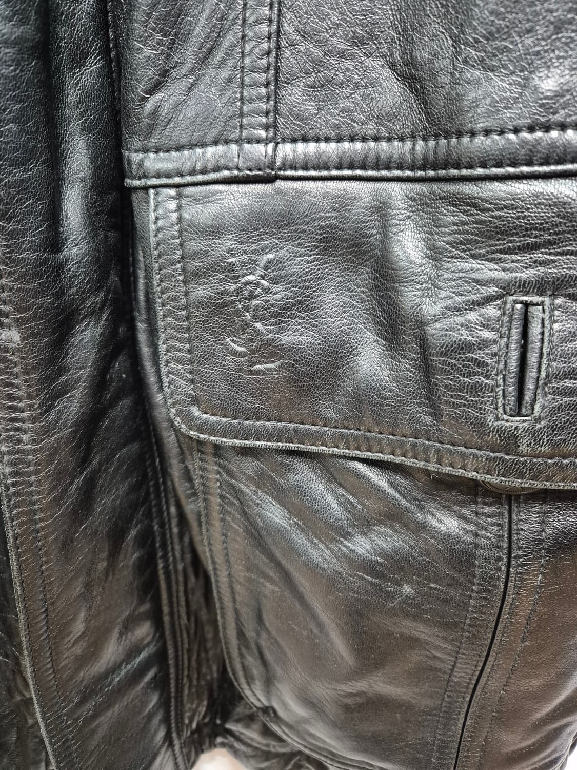 입생로랑 가죽자켓 겨울착용안감있음 상품이미지2