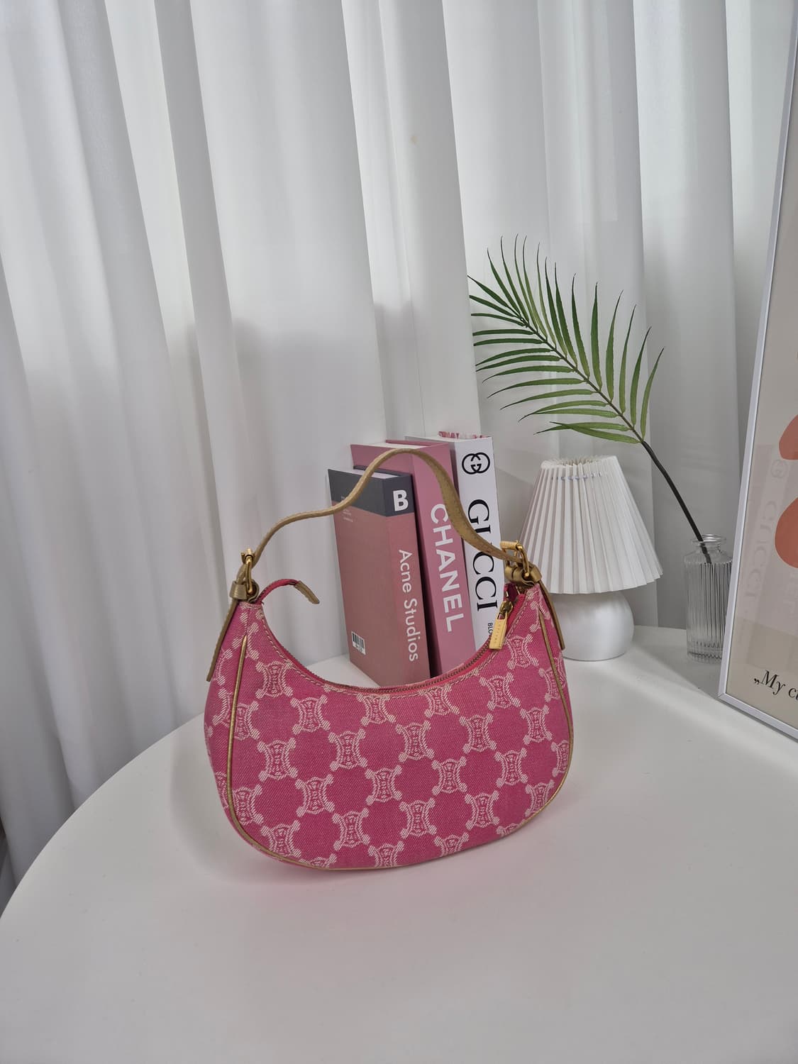 셀린느 아바 트리오페 핑크데님 호보백 상품이미지2