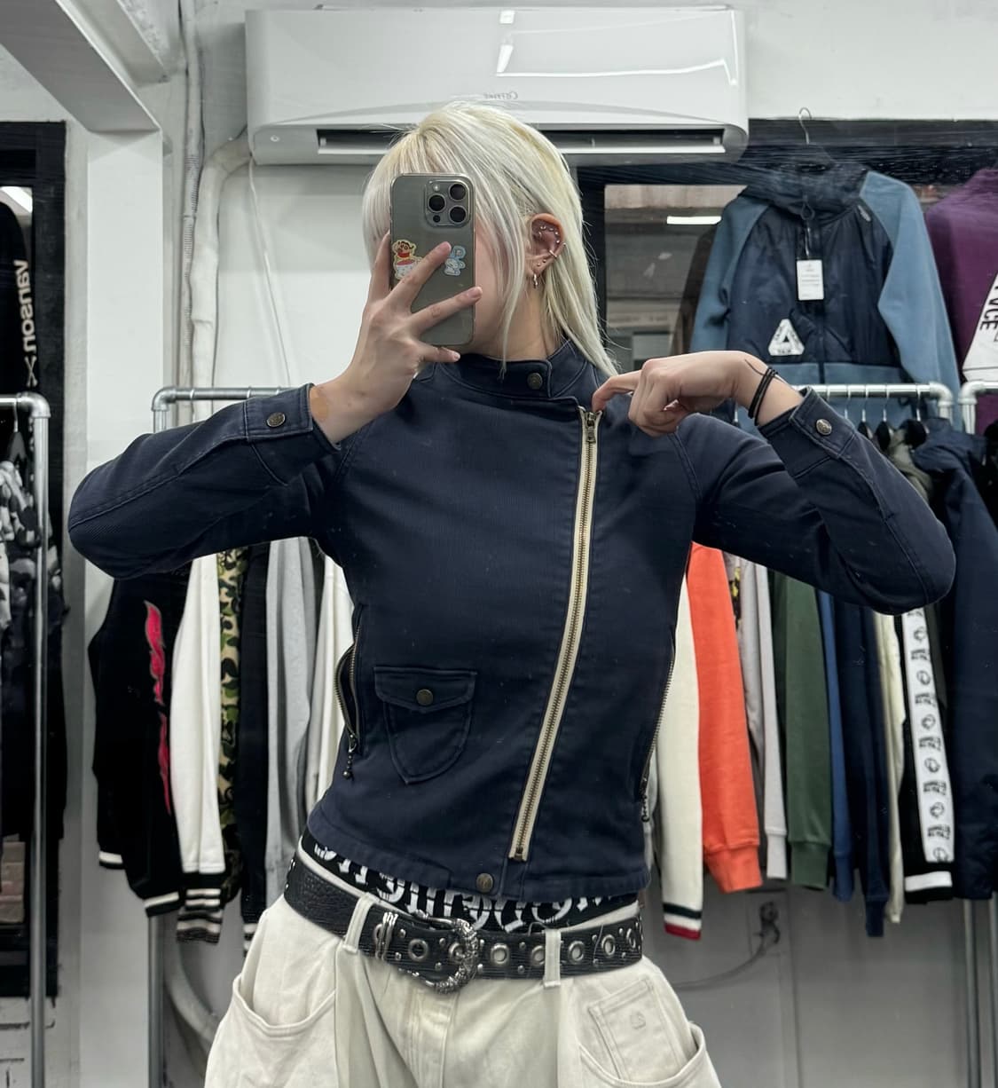 히스테릭 글래머 사이드 지퍼 자켓 상품이미지3