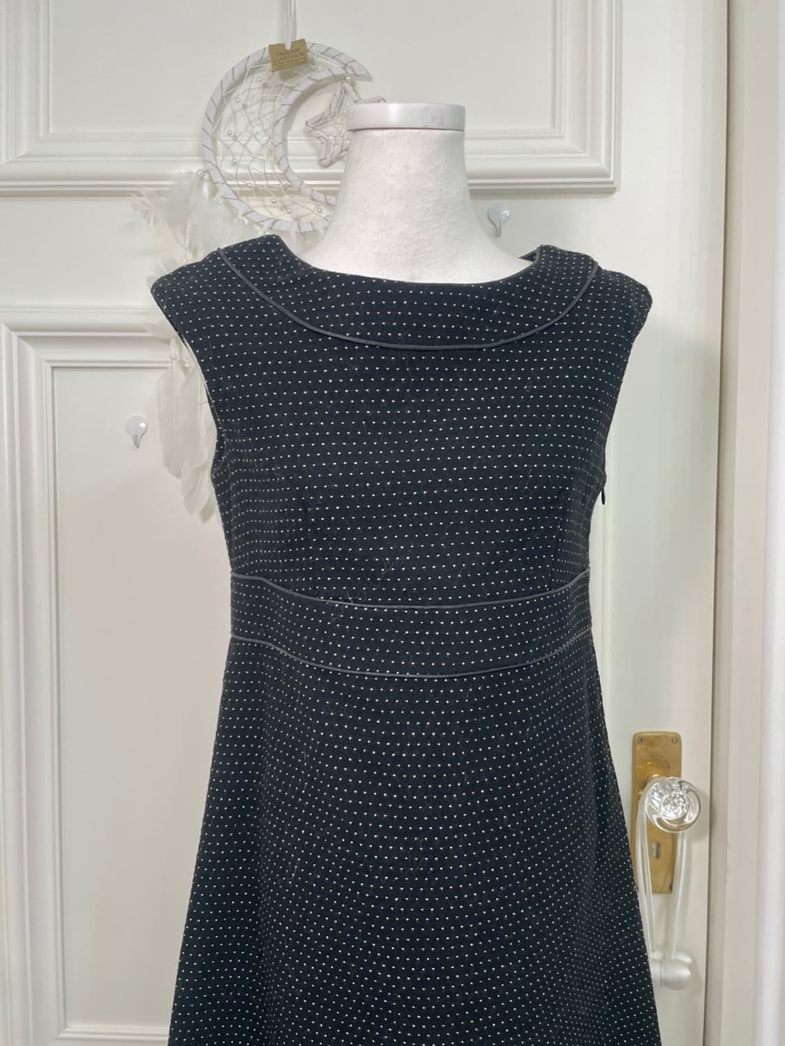 black glitter dot wool princess opc 상품이미지5