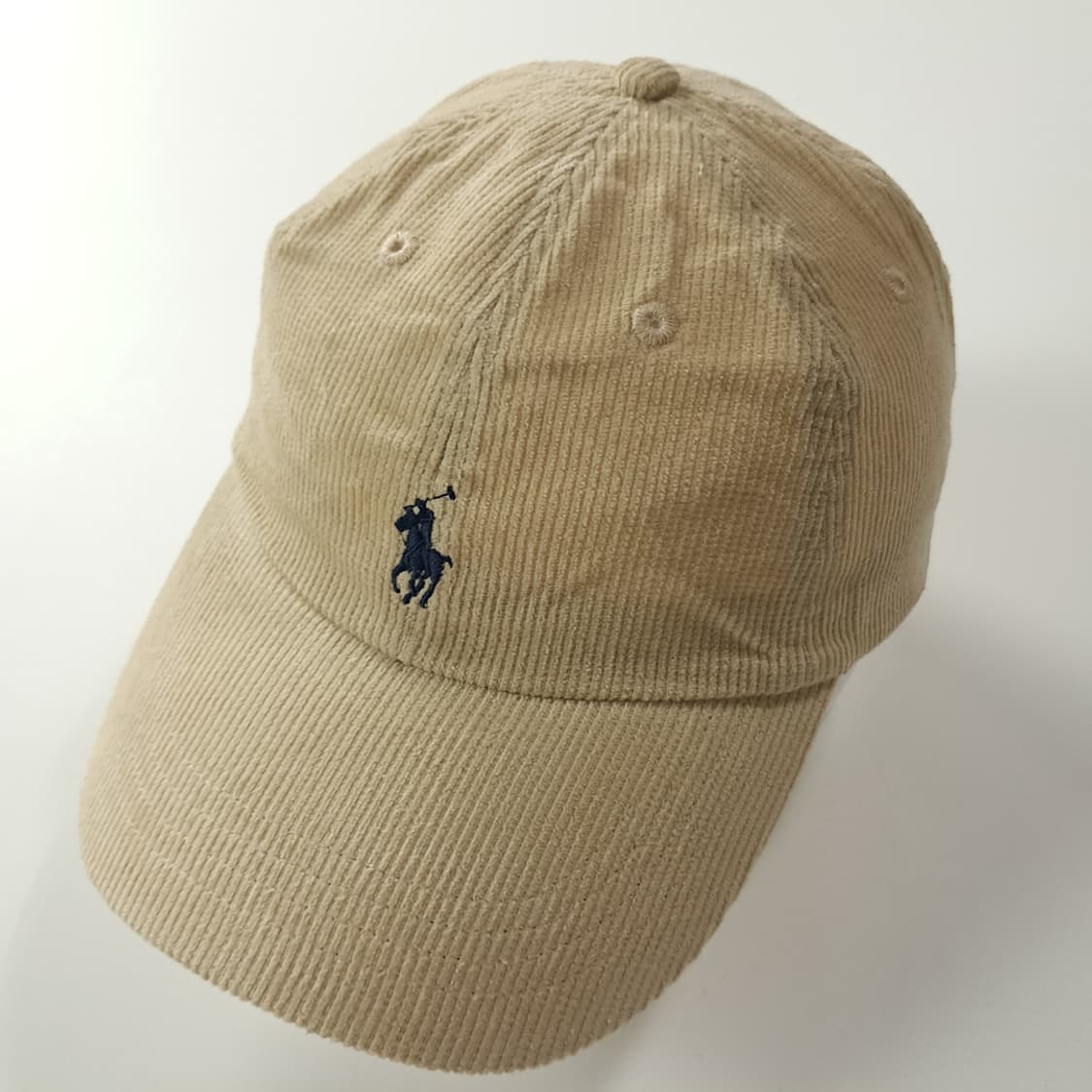 CK430 L 폴로 코듀로이 블랙 포니 베이지 볼캡 모자 상품이미지2