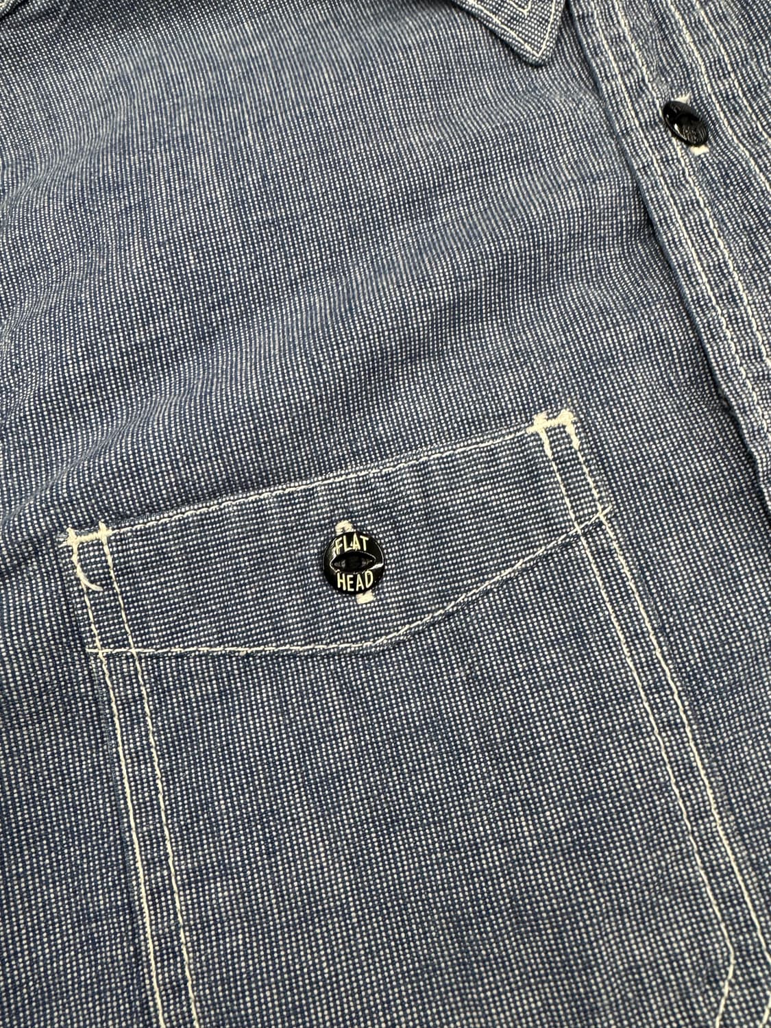 40)플랫 헤드 빈티지 샴브레이 셔츠 상품이미지4