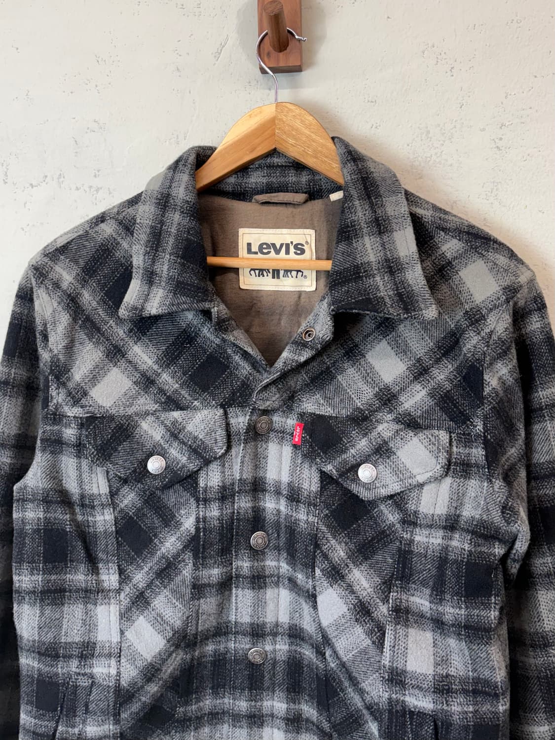 리바이스 플란넬 울 체크 트러커 자켓 상품이미지4
