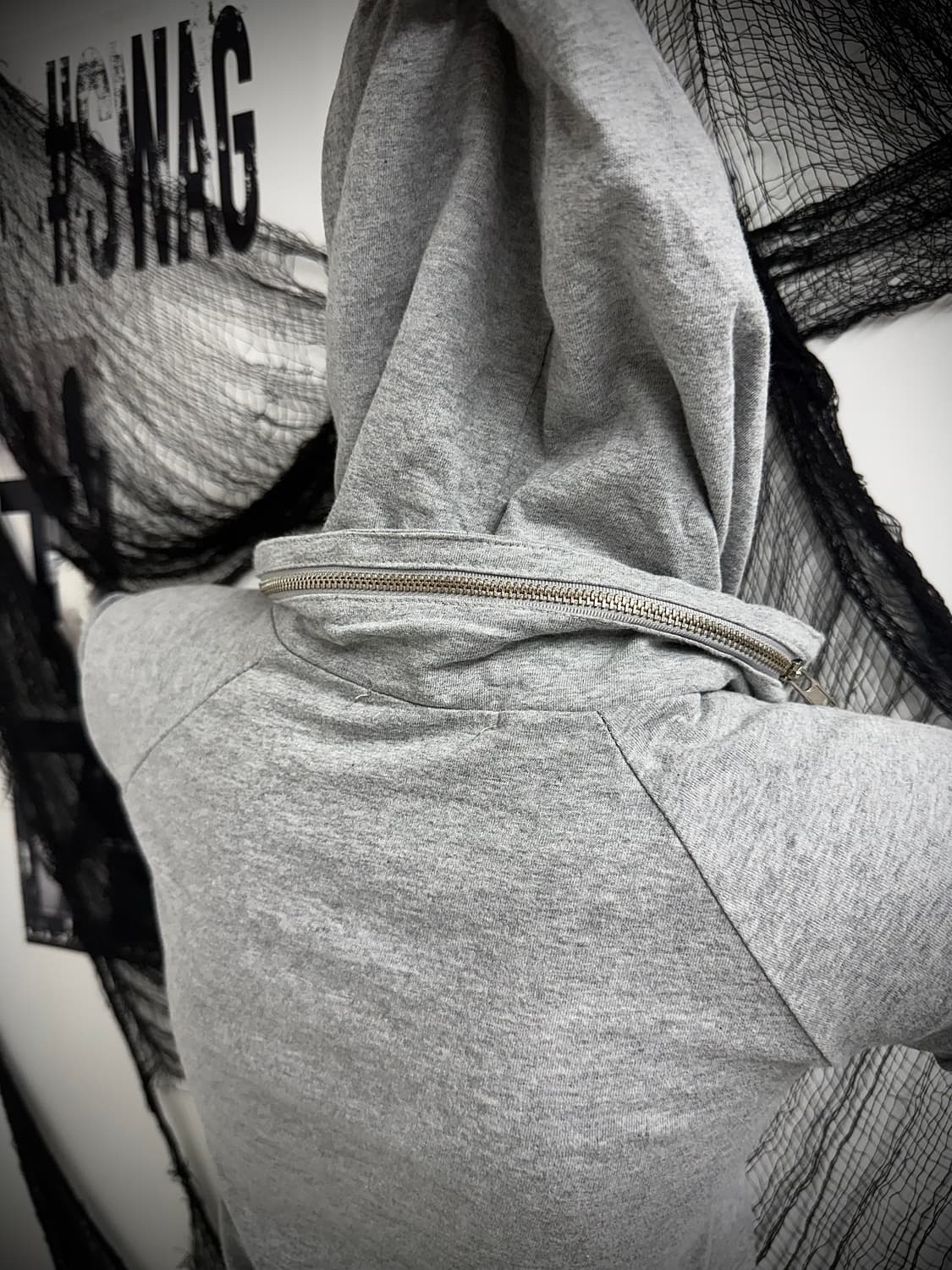 Punk printing hoodie halfsleeve 상품이미지8