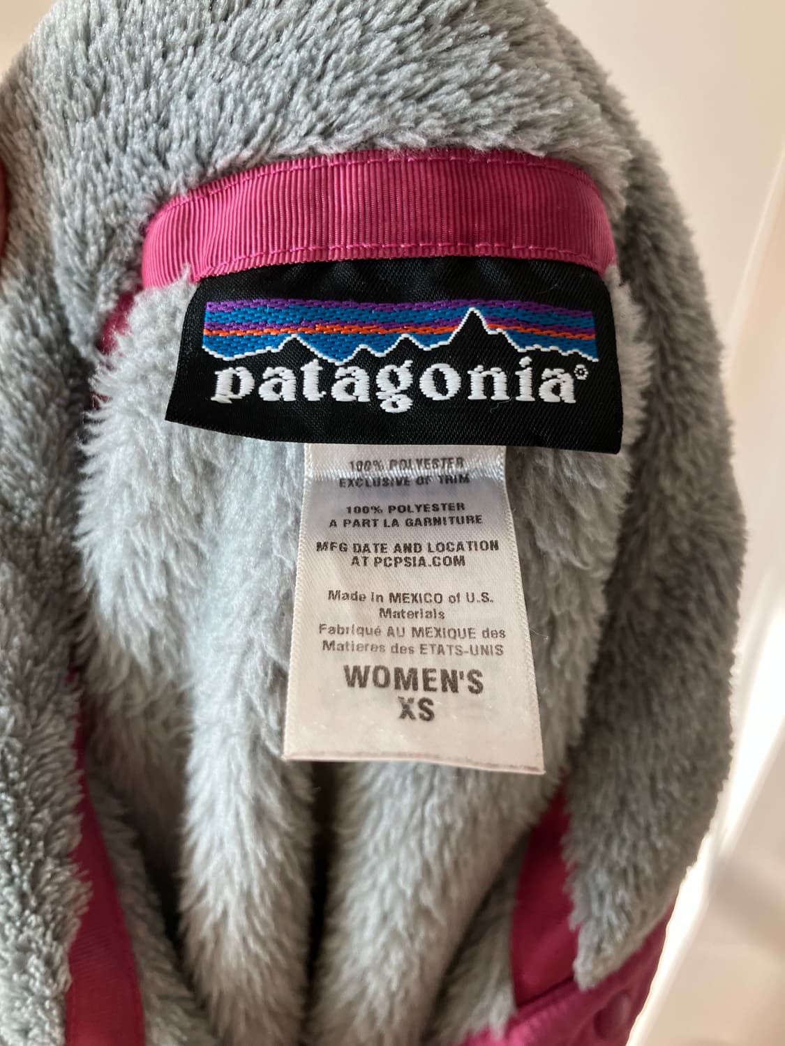 파타고니아 리툴스냅티 신칠라 반집업 후리스맨투맨 회핑배색 우먼 xs사이즈 상품이미지5
