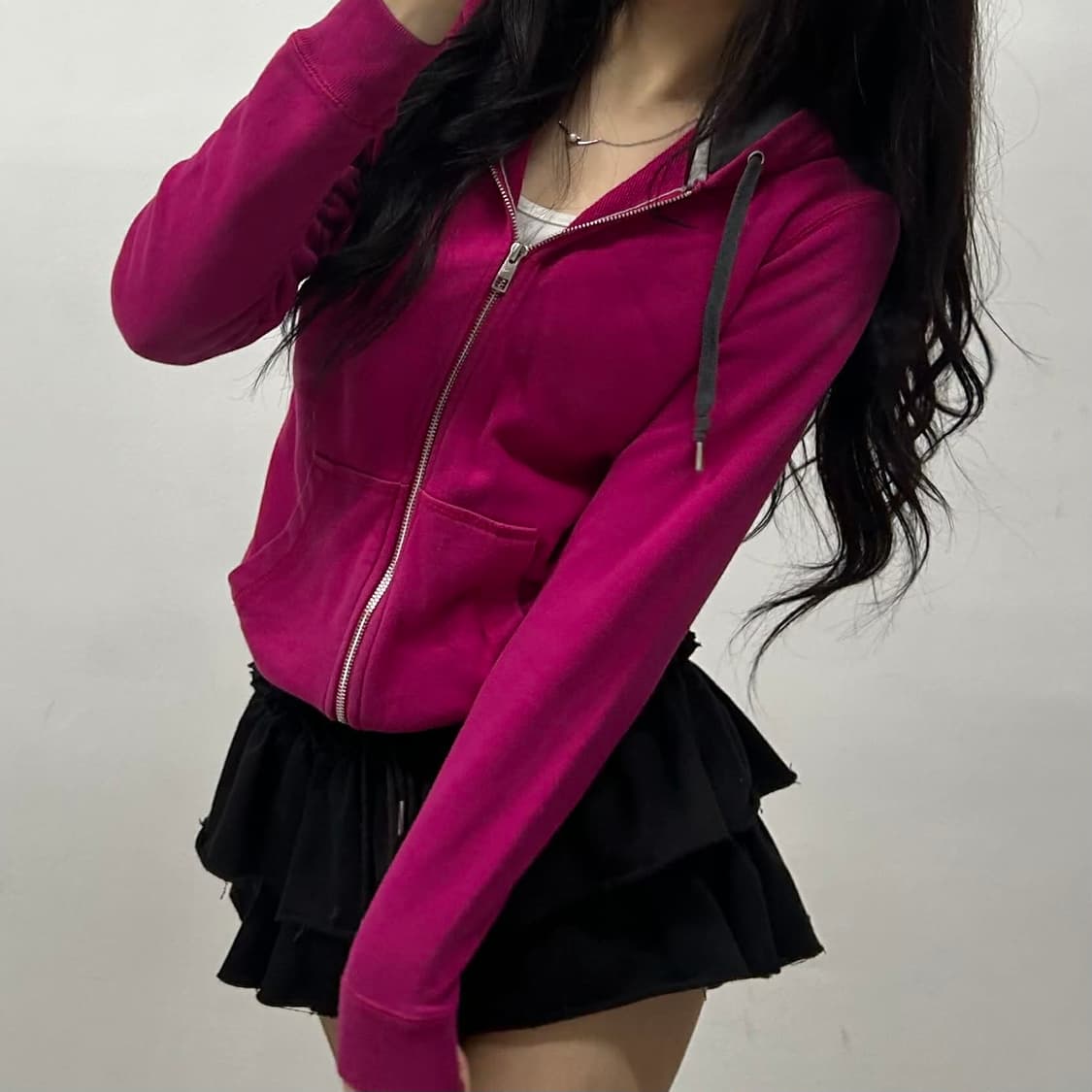 나이키 여리핏 솔로스우시 스웻 후드집업 희귀져지(XL) 상품이미지1