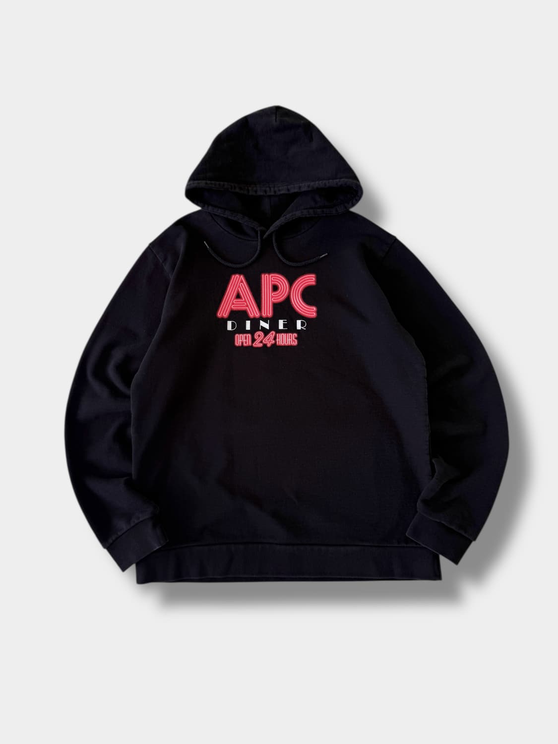 아페쎄 루즈핏 다이너 그래픽 로고 스웻 후드 상품이미지1
