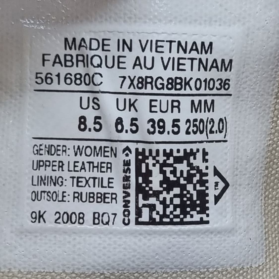 컨버스올스타 리프트 레더 스니커즈250. 상품이미지6