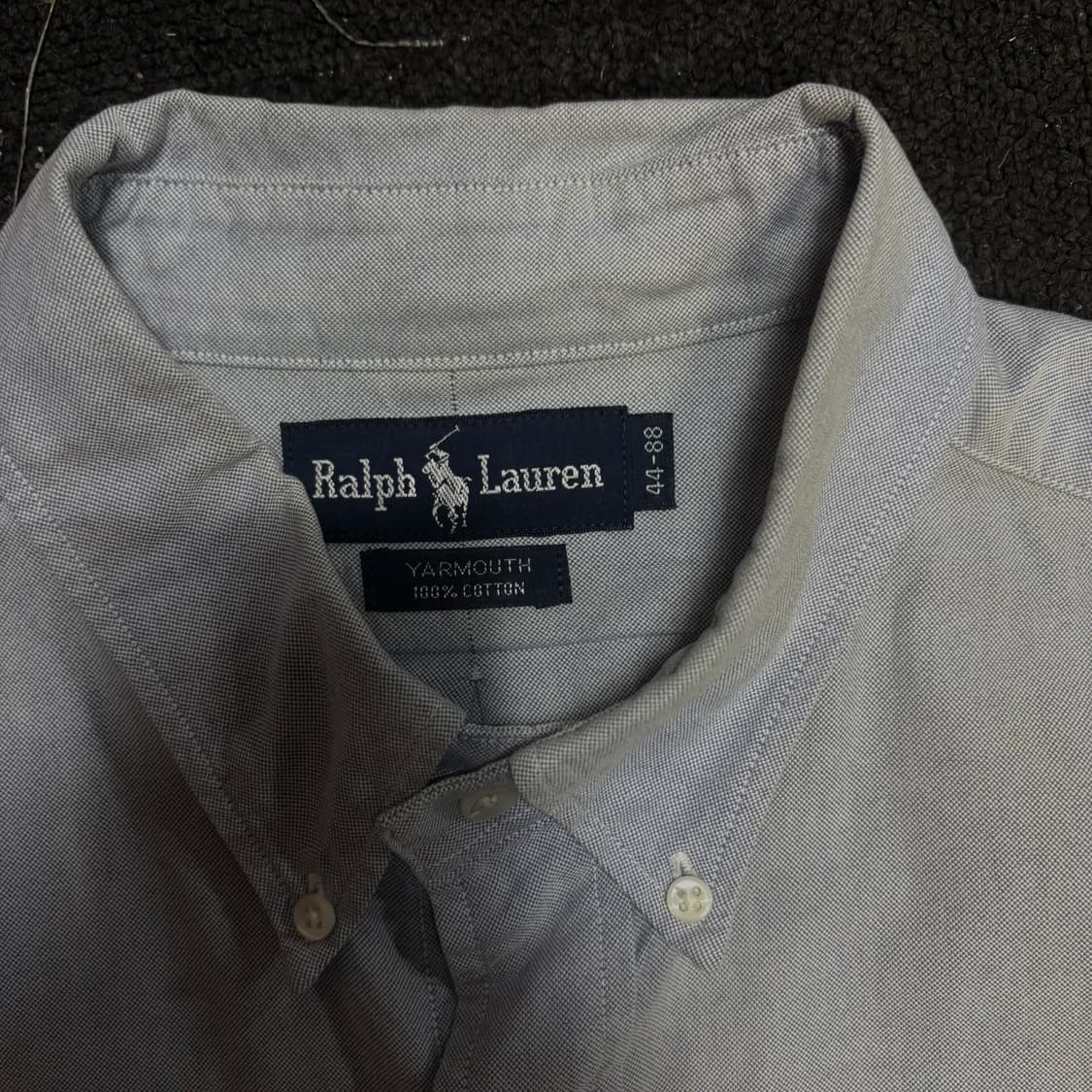 폴로 솔리드 단색 소라색 셔츠 L 상품이미지5