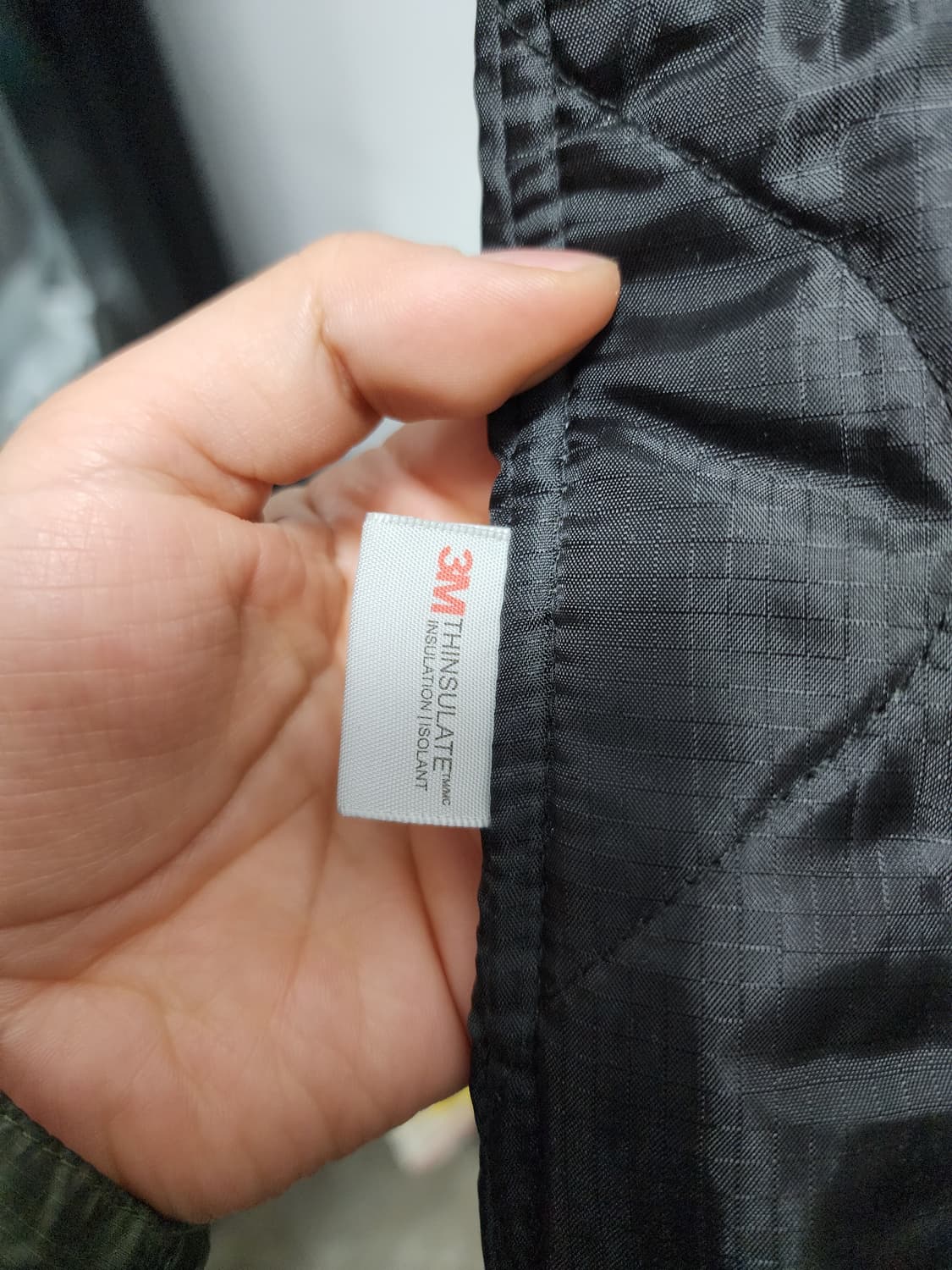 밀리터리 블랙 퀼팅 3M 내피 점퍼 상품이미지6