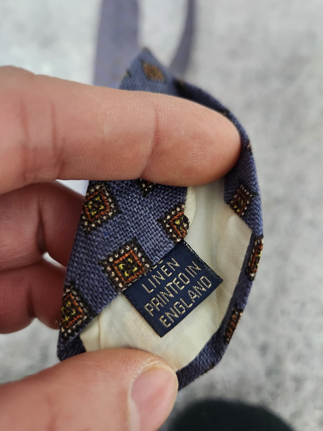 브룩스브라더스 패턴 린넨 넥타이 Free - N11 상품이미지6