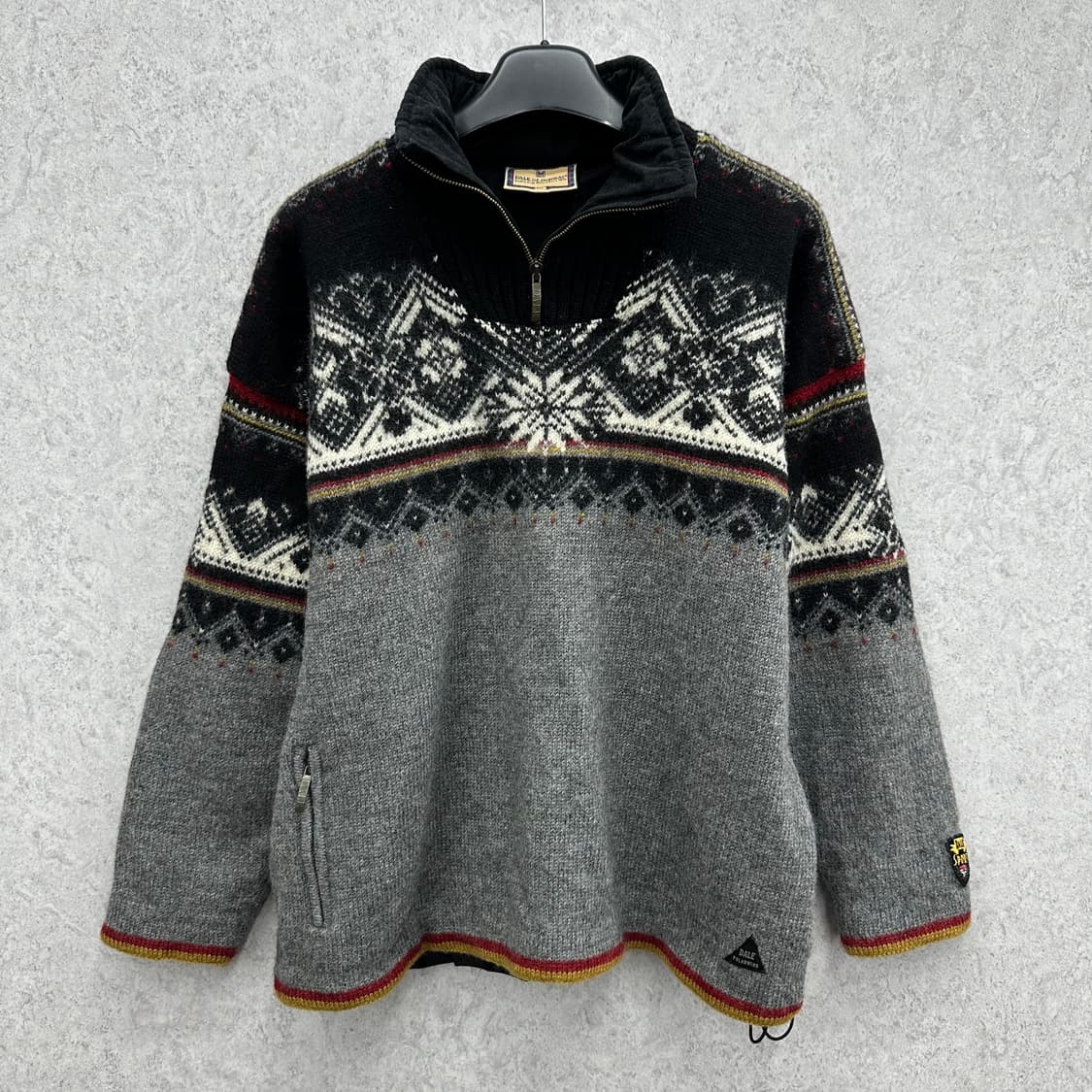 105 데일오브노르웨이 남자 방풍 반집업 노르딕 니트 상품이미지1