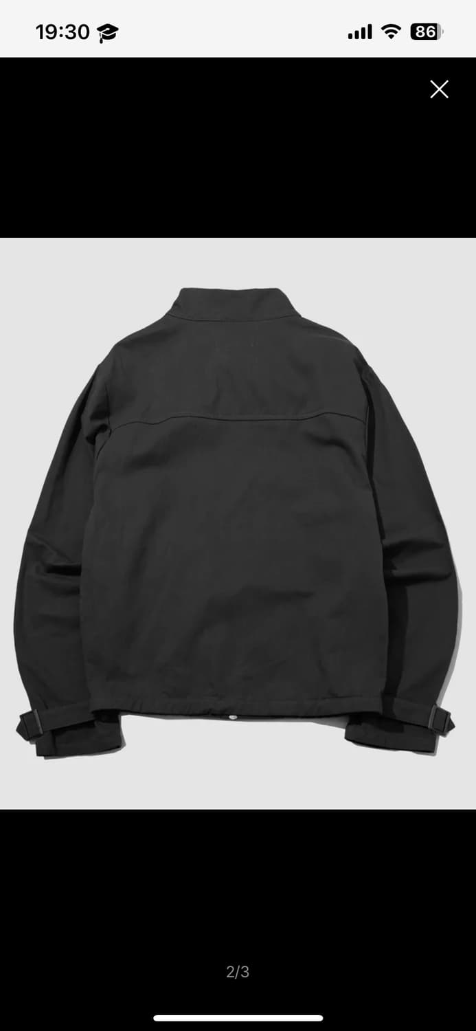 플레이스 스튜디오 하이넥 스탠다드 스트랩 비조 포인트 블루종 집업 자켓 상품이미지3