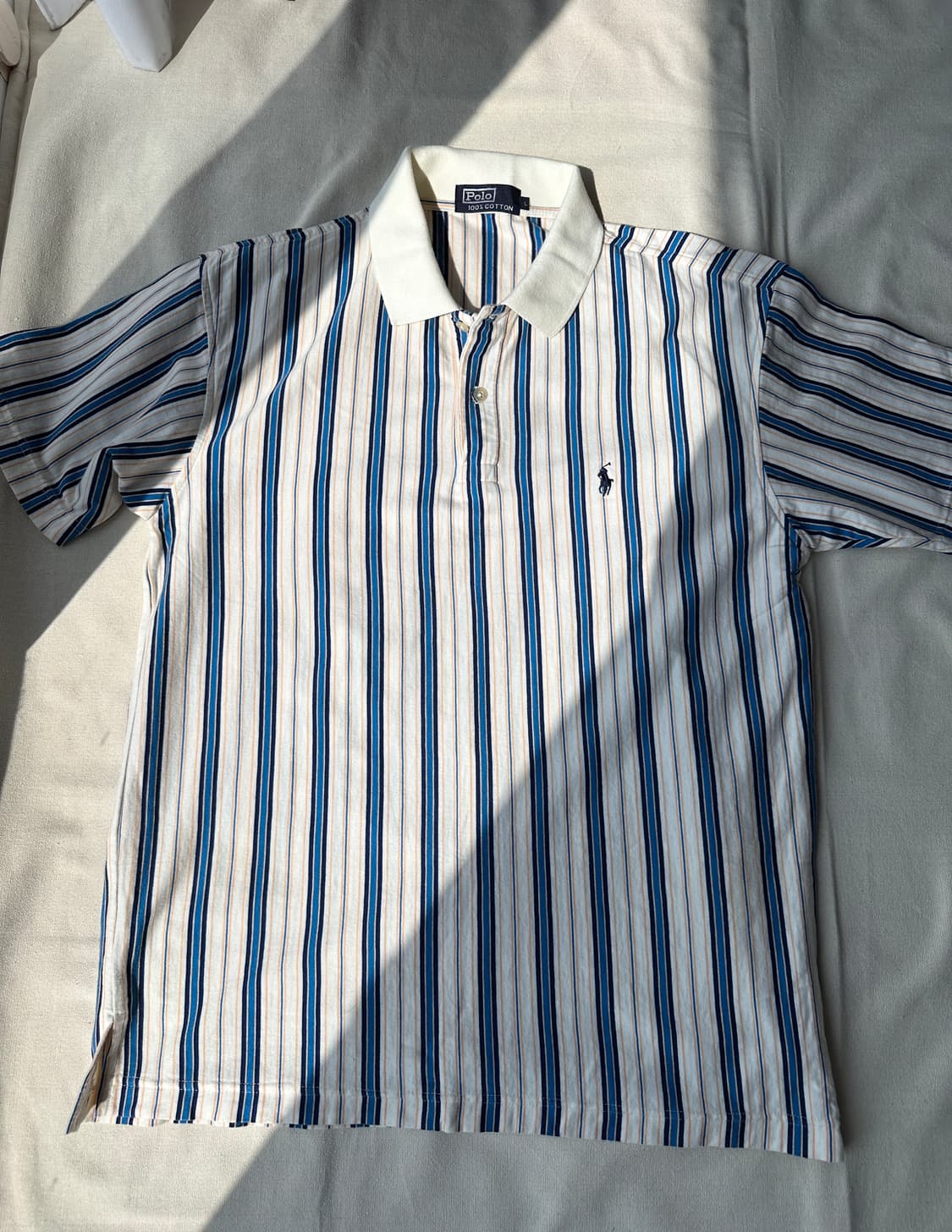 폴로 랄프로렌 스트라이프 PK 반팔 카라티 L 상품이미지1